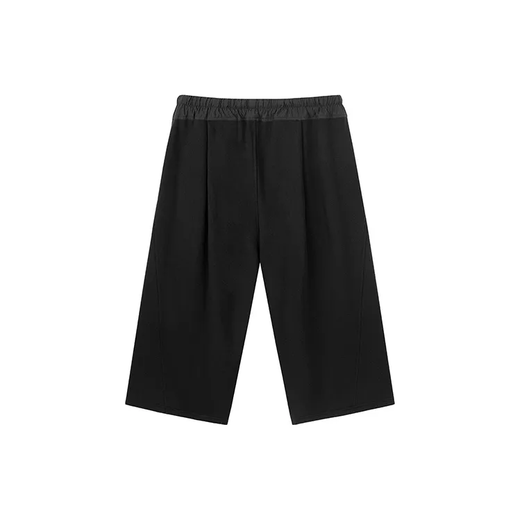 RICKYOUNG Straight Casual Pants Unisex Black-1