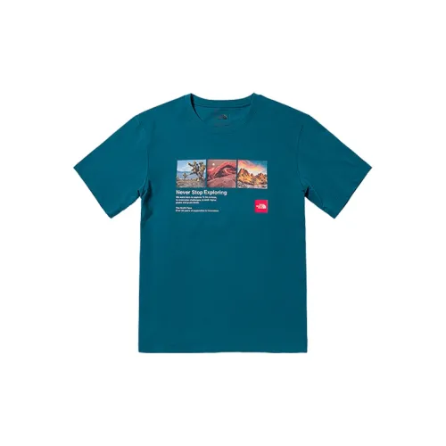 THE NORTH FACE Summer Outdoor Exploration T-Shirts Men Blue