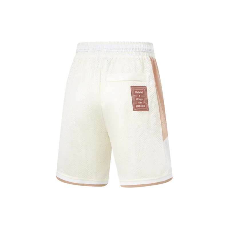 LiNing Wade Collection Basketball Shorts Unisex Ecru-1