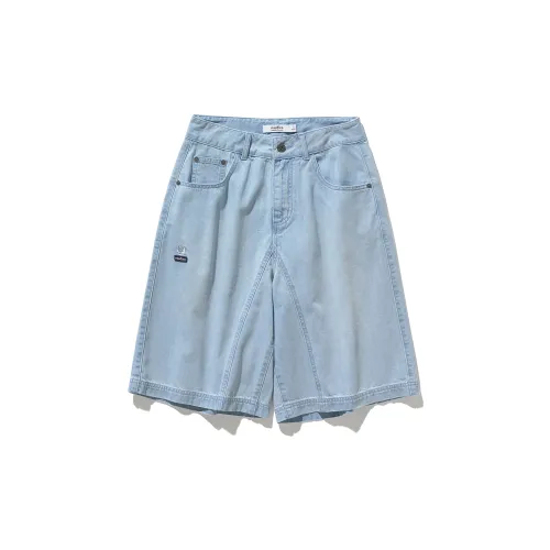 Nautica White Sail SS24 Denim Shorts Unisex Light Blue