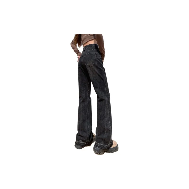 YINLEI Jeans Women's Black Gray-1