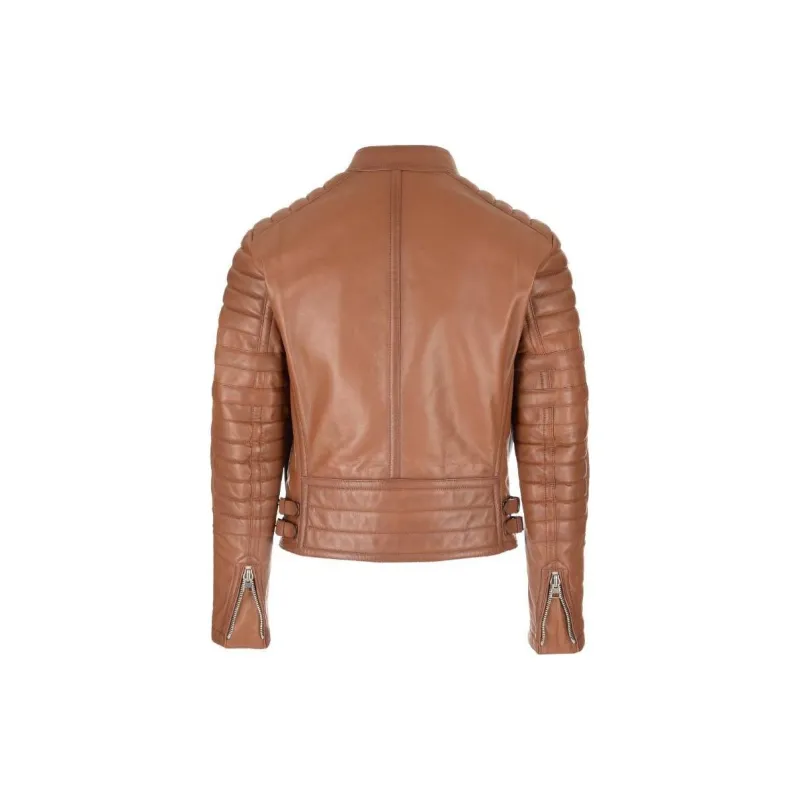 TOM FORD Leather Jackets Men Brown-1