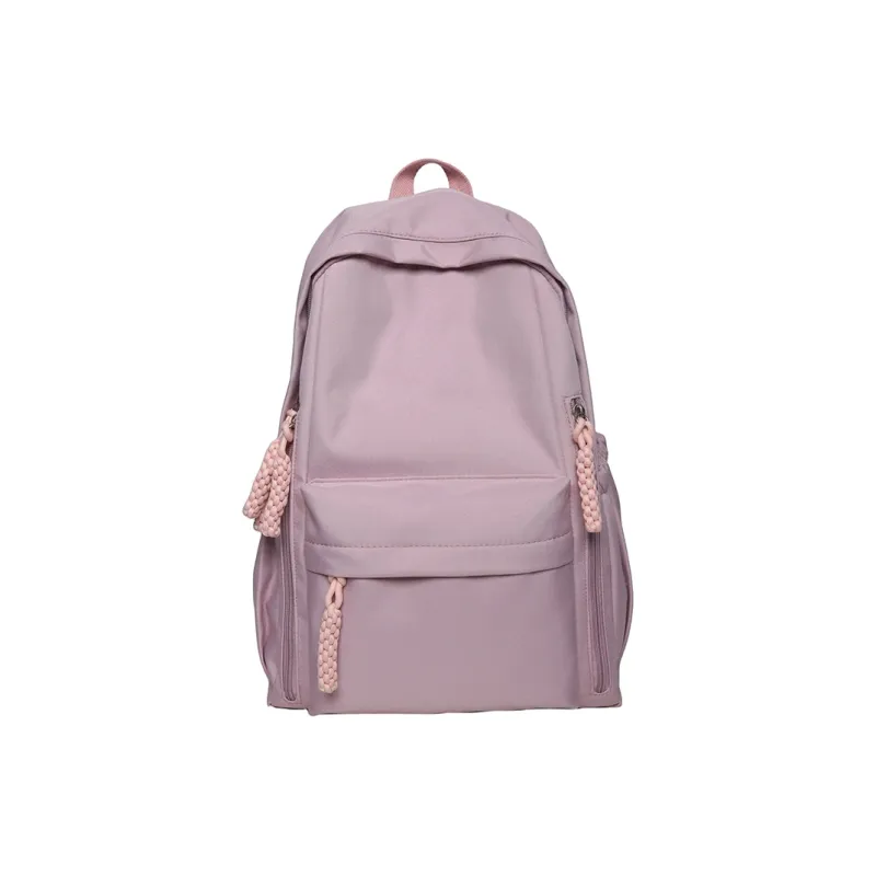 BAODIDAISHU Nylon Fabric Backpack Regular Unisex Burgundy/Black/White/Yellow/Violet-21