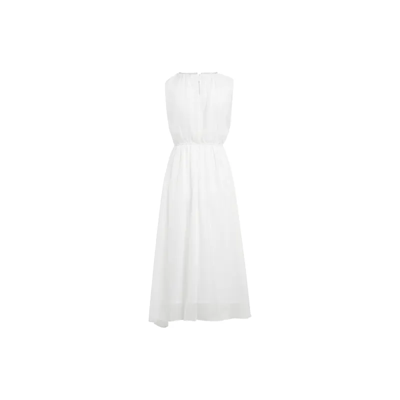 AUI Sleeveless Dress Women's White-1