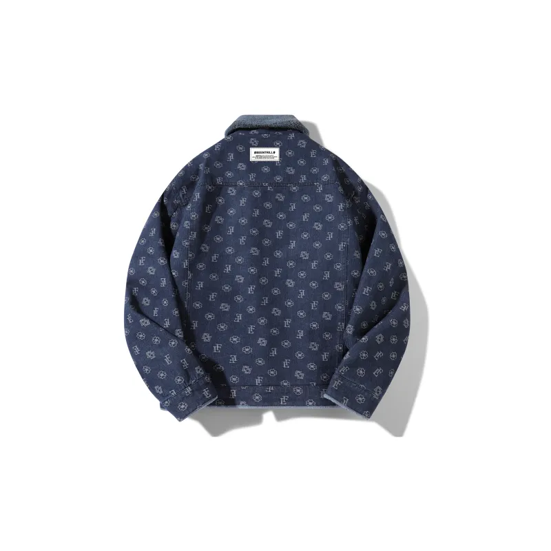 BEENTRILL Loose Fit Thickened And Fleece Lined Denim Jacket Unisex-1