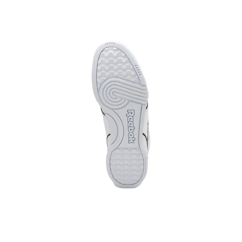 Reebok Workout Anti Slip Wear Resistant Mid Top Skateboard Shoes Unisex White Yellow-5