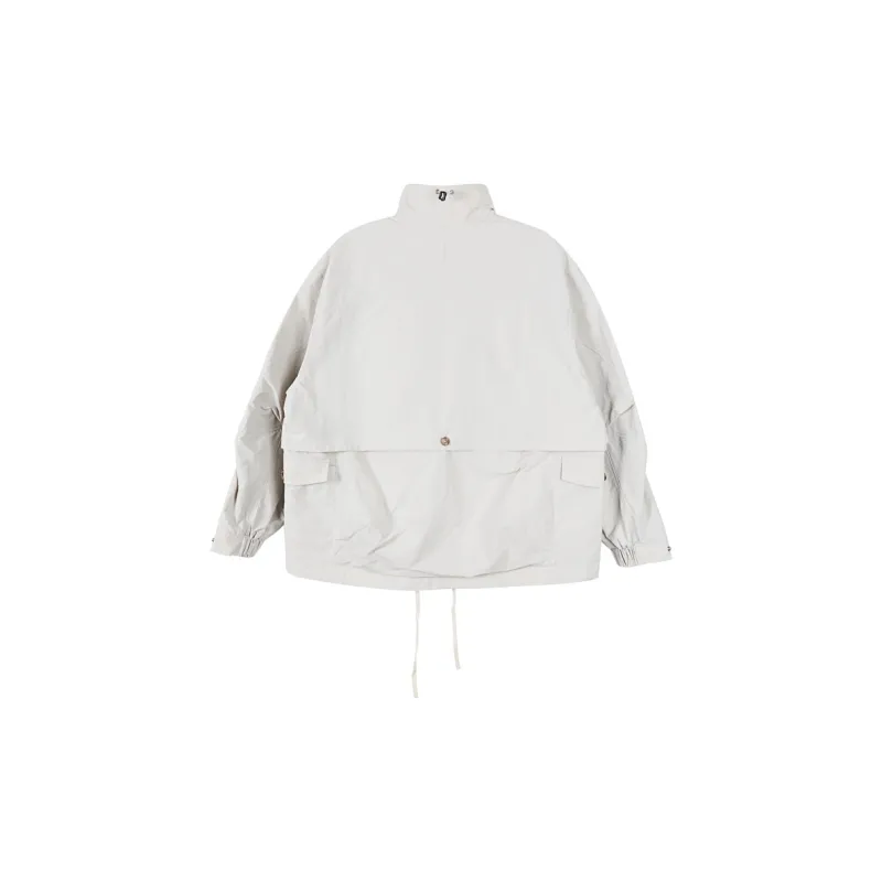 FOSS Jackets Coats Unisex Gray White-1