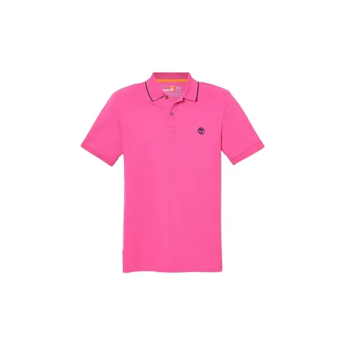 Timberland Polo Shirts Men Pink