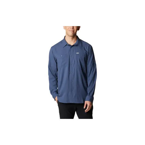 Columbia Silver Ridge Shirts Men Blue