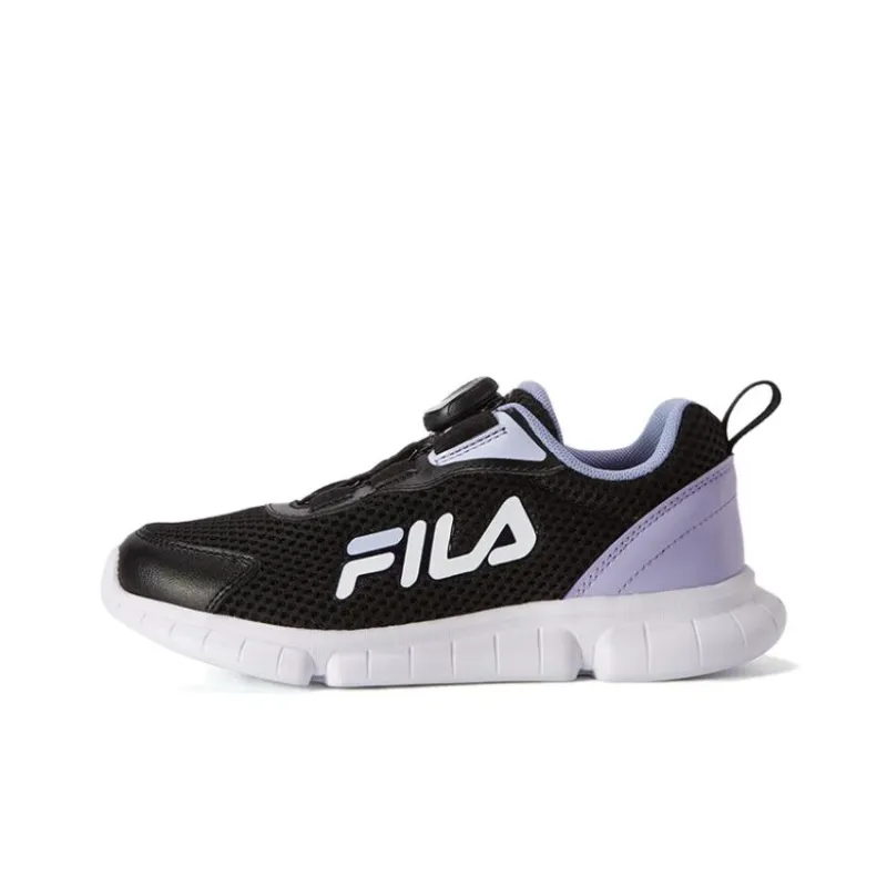 FILA KIDS Slip Resistant, Abrasion Resistant, Breathable Kids' Training Shoes Black Purple Teenagers-0