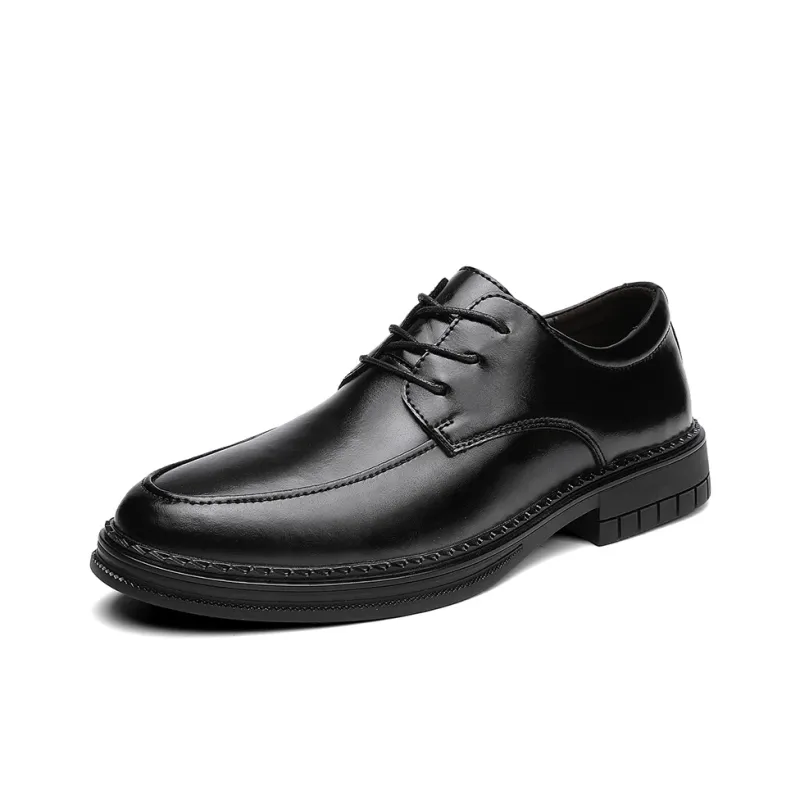 King Jinmai Men's Casual Shoes Men Low Top Black, Brown-1