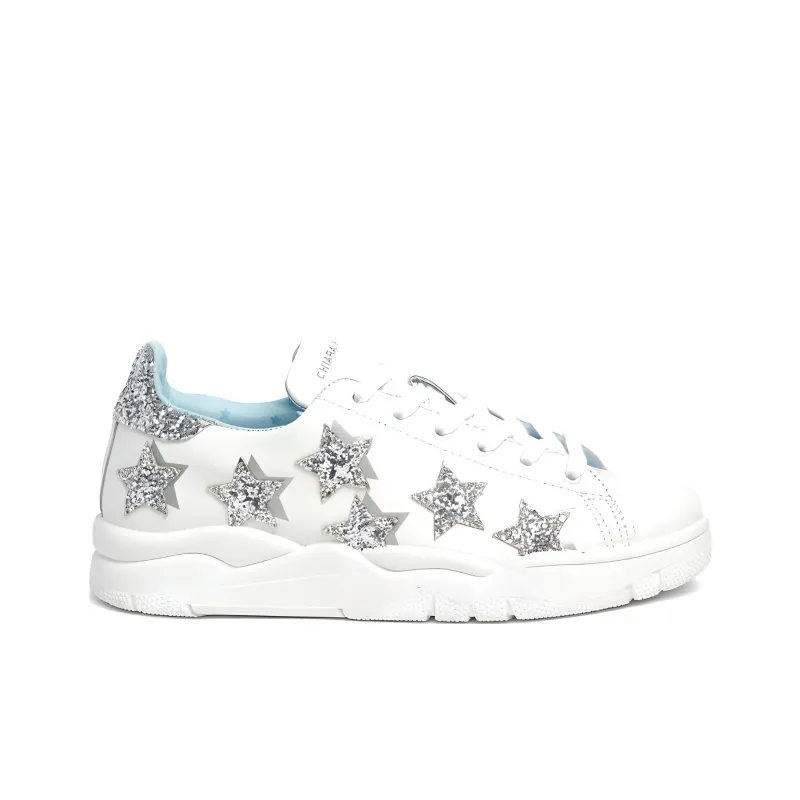 CHIARA FERRAGNI Skateboard Shoes Women's Low-Top White-1