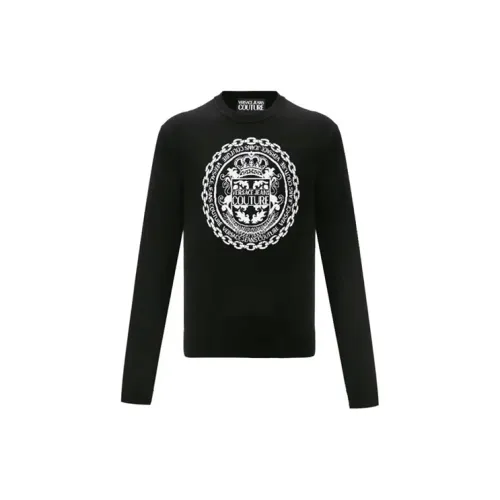 VERSACE JEANS COUTURE Sweaters Men Black