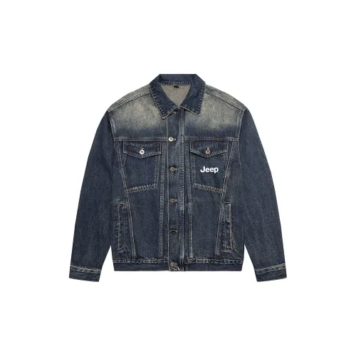 Jeep Denim Jackets Unisex Nappa Beige/Blue