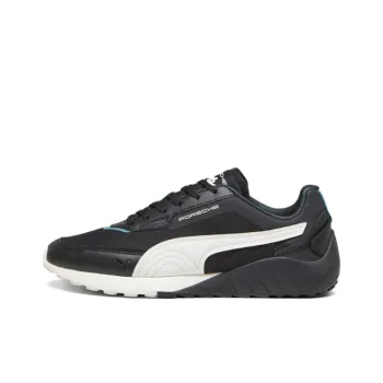 PUMA Porsche Legacy Speedfusion Anti Slip Wear Resistant Low Top Casual Shoes Unisex Black White