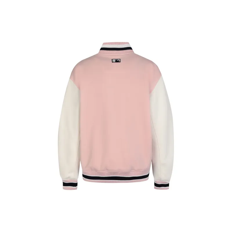 MLB Baseball Jacket Unisex Pink-1