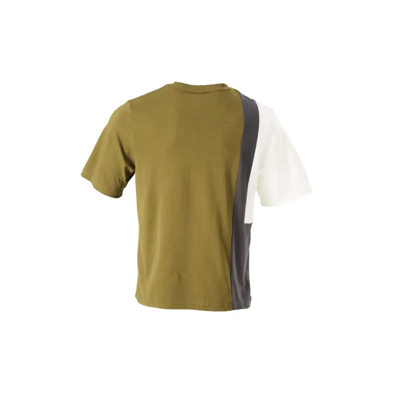 PUMA Drop Shoulder Sleeve T Shirt Unisex Olive Green-1