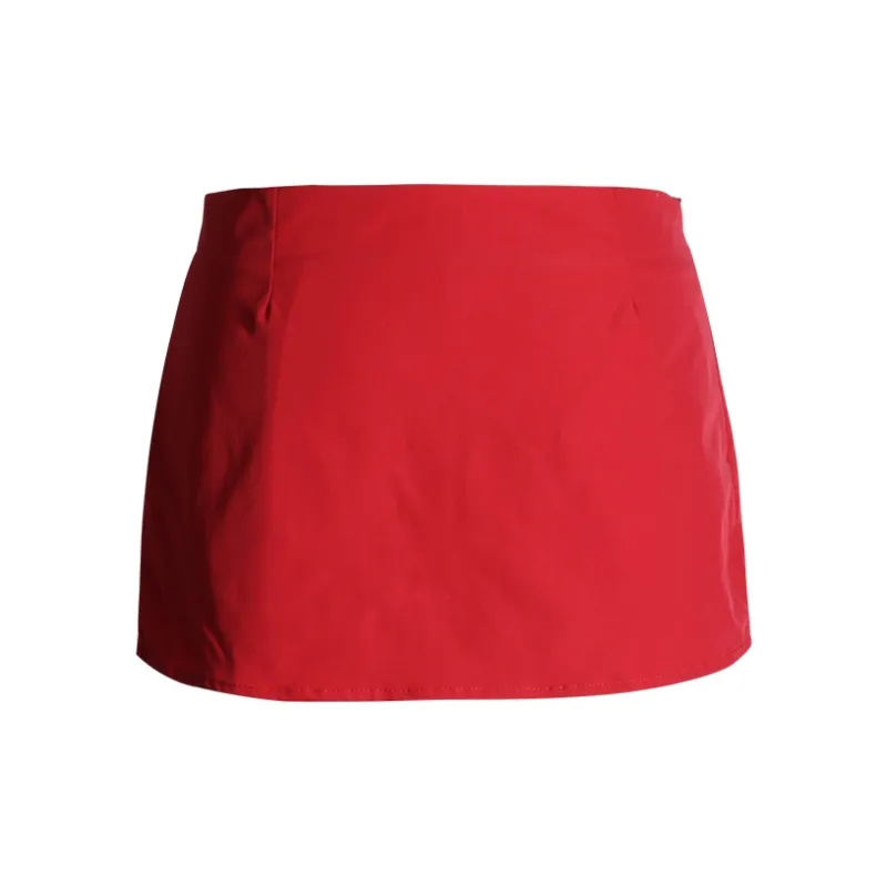 ZRZV Casual Short Skirts Women's Red Mambo-1