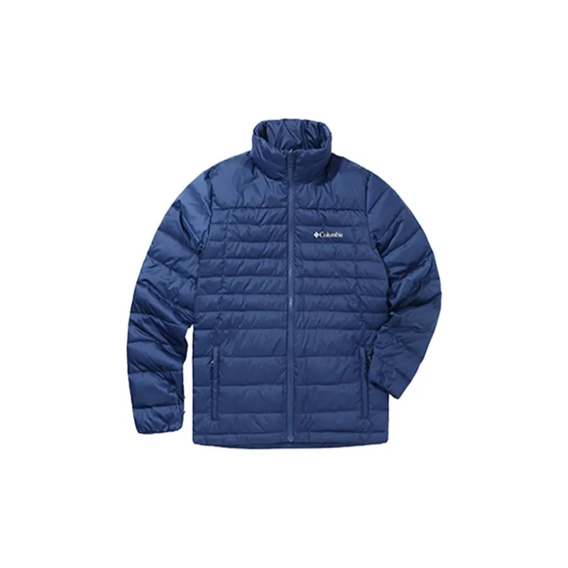 Columbia Water-Resistant Windproof Warm And Rainproof Windbreaker Jacket Men's Blue-2