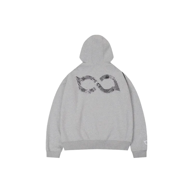 BIPOLAR Hoodie Unisex Heather Gray Black-1