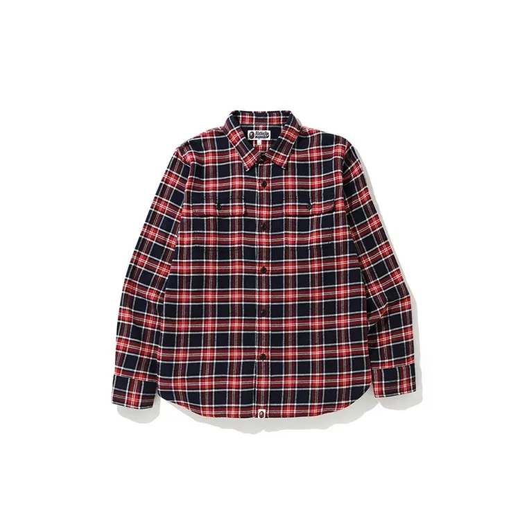 Bape Shark Flannel Check Shirt FW19-3