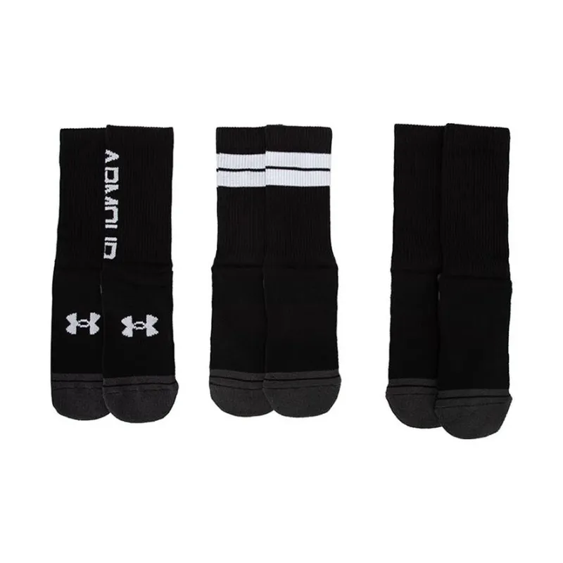 Under Armour Mid Calf Socks Unisex 3 Pack-0
