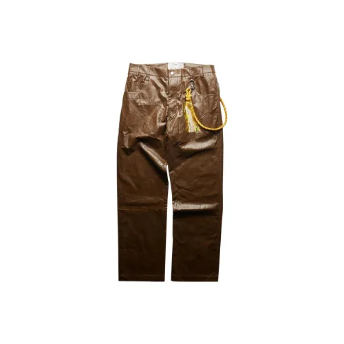 SONG FOR THE MUTE Casual Pants Men Brown