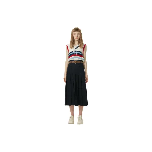 AIVEI Denim Long Skirts Women's Navy Blue/3300