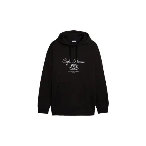 PUMA Classics Cafe Hoodie Fl Sweatshirts Men Black