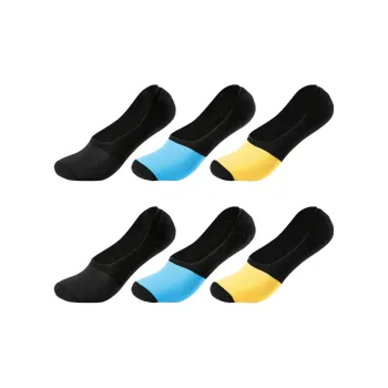 INVISIBLE No-Show Socks Men's 6 Pack