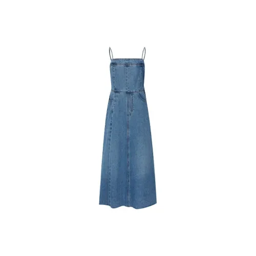 URBAN REVIVO Slip Dresses Women's Blue