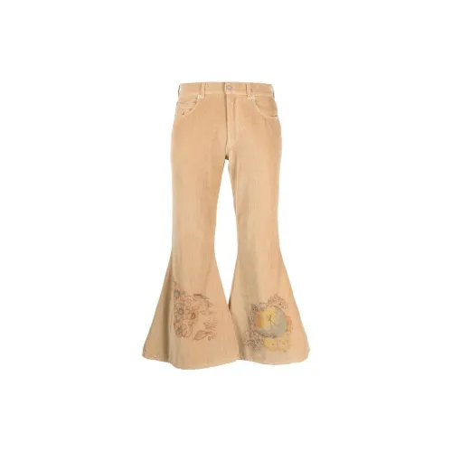 ERL Illustration-print Corduroy Flared Trousers