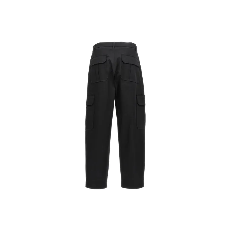 MOSCHINO Logo Embroidered Cargo Trousers-1