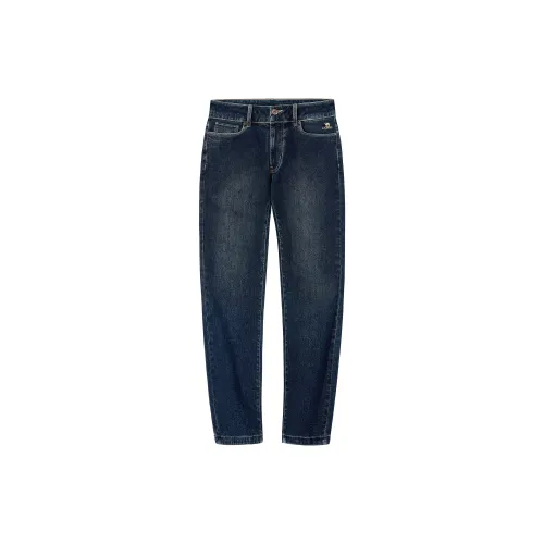 CAMEL Washable Vintage Comfortable Stretch Casual Long Straight Fit Soft Stretchy Jeans Men's