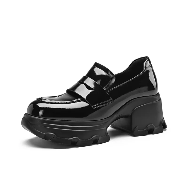 BOSSSUNWEN Loafers Women's Black/Gray-1