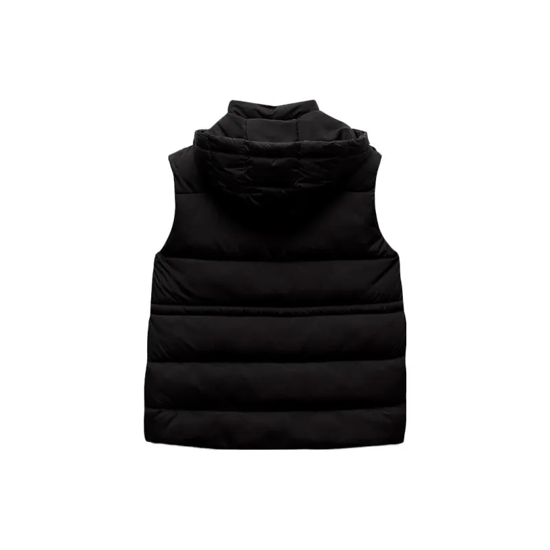 ZARA Puffer Jackets Women's Black-1