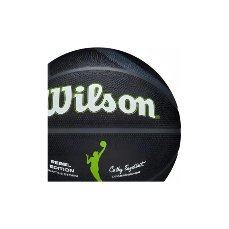 Wilson Basketball Black Green Size 6 Ball Training Unisex-3
