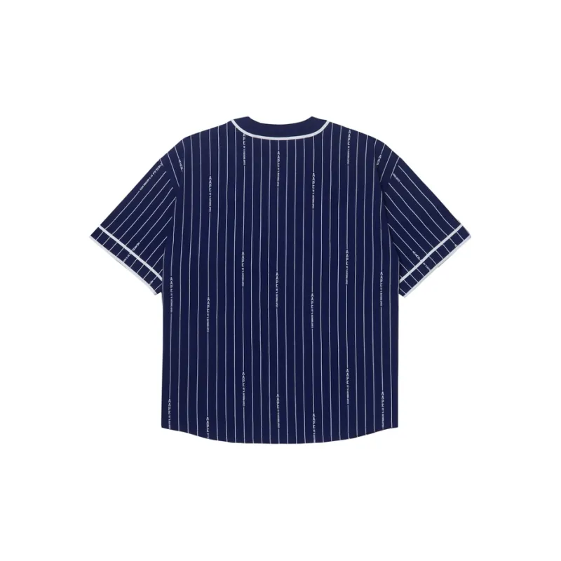 Aape Logo patch Striped Cotton Shirt-1