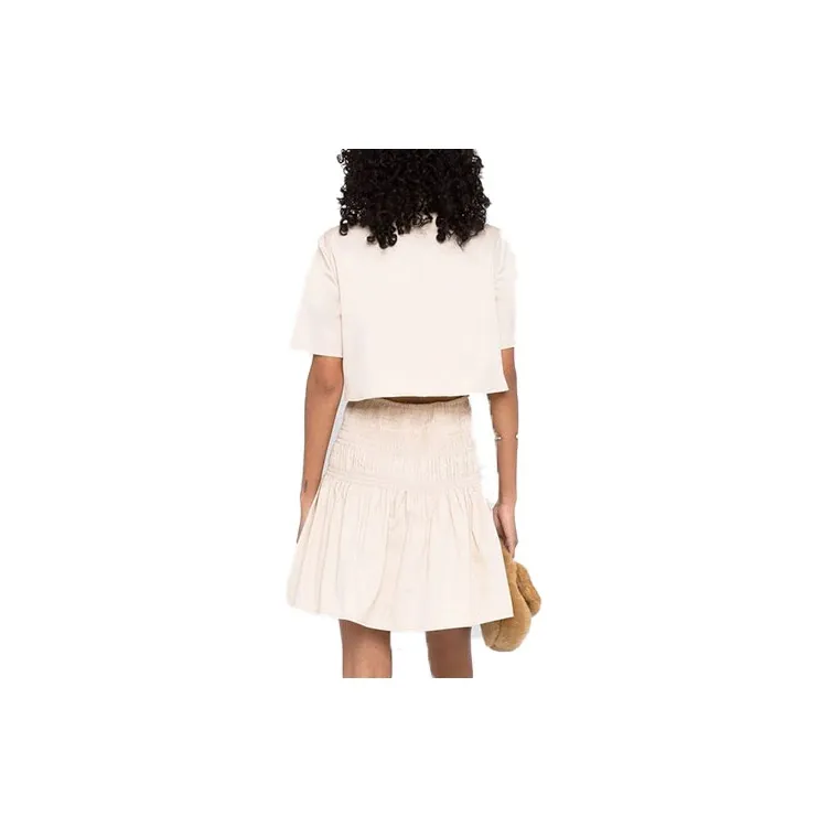 Self-portrait Short-Sleeved Dresses Women's Beige-1