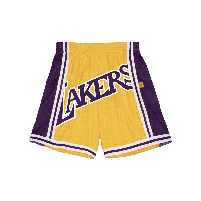 MITCHELL & NESS NBA LOS ANGELES LA factory LAKERS 09 MONOCHROME SWINGMAN SHORTS MEN’S M