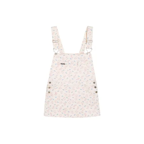 ECHOSTA Sleeveless Dresses Women's All Over Print Little Rabbit