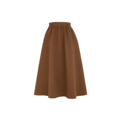 Snbl Casual Long Skirts Women's Brown