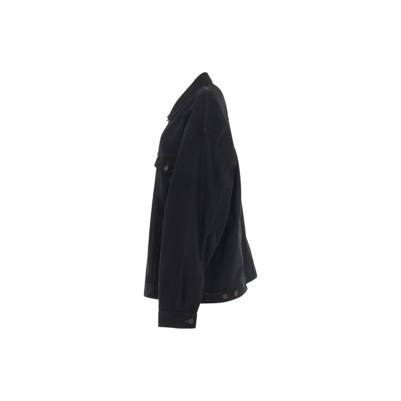 Balenciaga FW22 Denim Jacket Regular Fit Men's Black-2