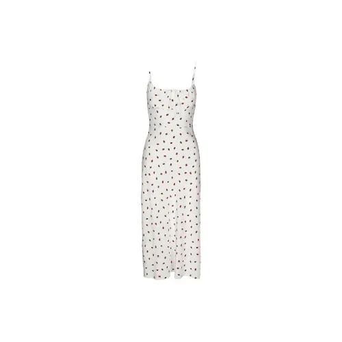 Réalisation Par Slip Dresses Women's White Strawberry