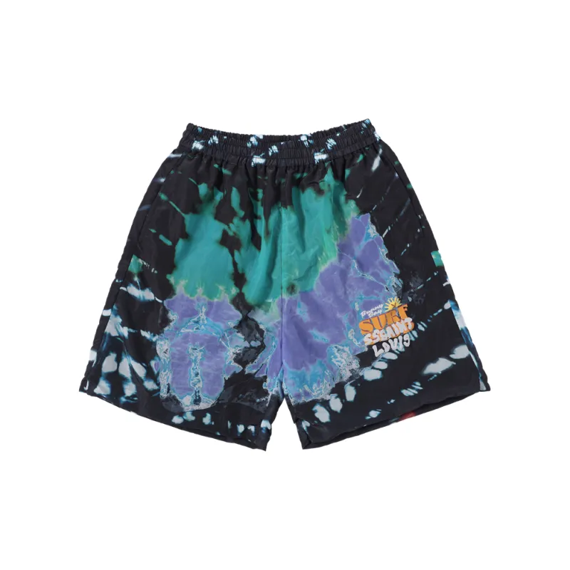 Playboy X SSSAINT LOUIS SSSAINT LOUIS X Playboy Co-branded Series Casual Shorts Unisex Tie-Dye Blue-0