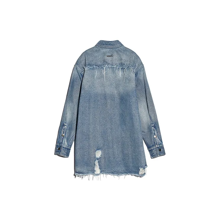 IEW.H Loose Fit Moderate Denim Jacket All Unisex Denim Blue-1