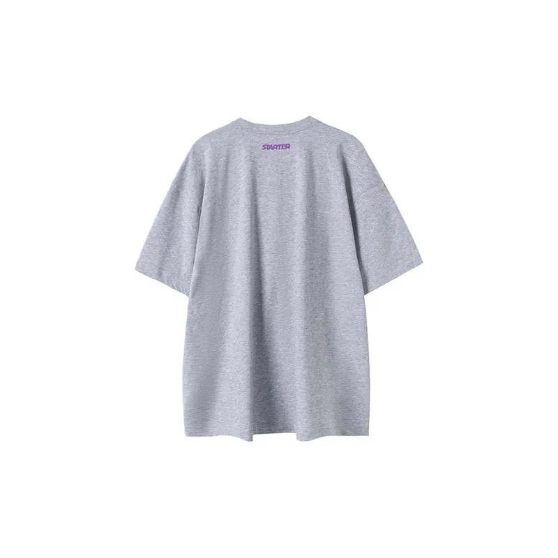 STARTER x NBA T Shirt Unisex Light Gray-1