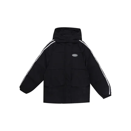 PZHK Puffer Jackets Women's Black Cropped