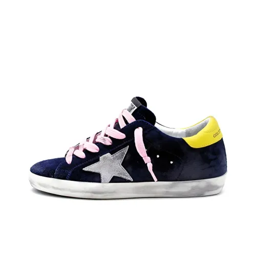 Golden Goose Super-Star Suede Sneakers Blue Women's