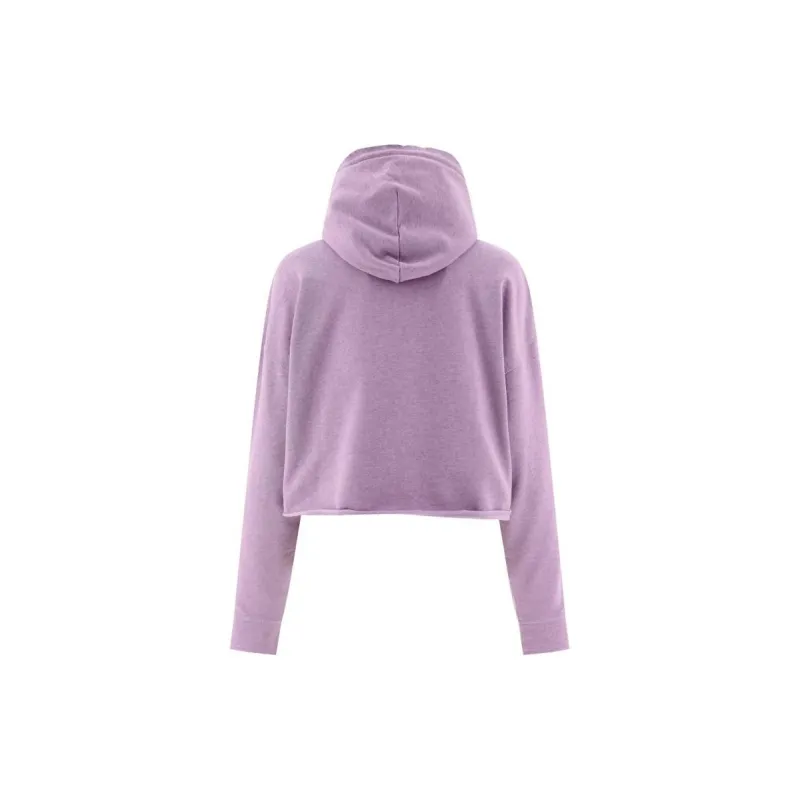 GANNI Cropped Organic Cotton Hoodie-1